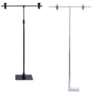 Support publicitaire métallique réglable très vendu pour affichage de posters avec panneau et impression de logo pour le commerce - Product Image 1