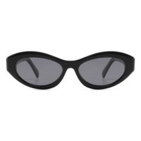 Lunettes de soleil tendance UAN UAI surdimensionnées avec verres teintés océaniques, style féminin le plus vendu, lunettes de soleil pour filles