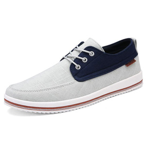 Zapatillas Deportivas Casuales de Lona para Hombre, Transpirables, con Suela Antideslizante de TPU, Corte Bajo, Primavera/Invierno, Venta al Por Mayor, MOQ Bajo - Product Image 1