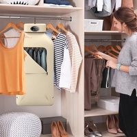 Nouveau design, mini séchoir à linge électrique pliable compact, suspendu, avec lumière UV, 5 kg, machine à sécher le linge pliable pour la lessive