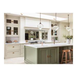 ACE phong cách Mỹ không gian mở tủ bếp gỗ rắn Tủ hai tông màu với mặt bàn bằng đá cẩm thạch cho ngôi nhà - Product Image 2