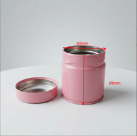 Boîte en métal personnalisée de qualité supérieure pour le thé matcha, conteneur de stockage de poudre, boîte hermétique élégante en métal blanc pour le matcha