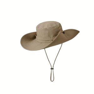 Chapeau <span class=keywords><strong>de</strong></span> <span class=keywords><strong>pêcheur</strong></span> pour adultes, respirant, coupe-vent, protection solaire, avec cordon <span class=keywords><strong>de</strong></span> serrage, en maille, pour la pêche en plein air et la randonnée en montagne - Product Image 1