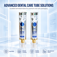 Tube de dentifrice blanchissant au charbon avec bouchon à vis aluminium-plastique noir, emballage spécial anti-pollution
