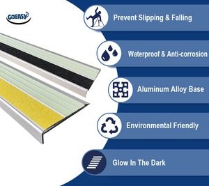 <span class=keywords><strong>Suelo</strong></span> <span class=keywords><strong>laminado</strong></span> flexible para interiores, protección <span class=keywords><strong>de</strong></span> bordes, peldaños luminosos, <span class=keywords><strong>escaleras</strong></span> <span class=keywords><strong>de</strong></span> Metal, nariz con tiras reflectantes - Product Image 6