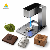Petite machine de découpe et de marquage portable, pliable, en métal, en acier inoxydable, pour le cuir, le bois, le bricolage, avec refroidissement par air