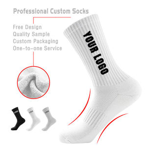 Wholesale Custom Embroidered Sports <b>Socks</b> High Quality Jacquard Cotton Athletic <b>Socks</b> With Logo Design - Product Image 1