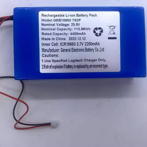 25.9V 4400mAh 리튬이온 18650 7S2P 배터리 팩 (X60 커넥터 포함) 18650 원통형 리튬 이온 배터리 (태양광 추적기 시스템용) - Product Image 2