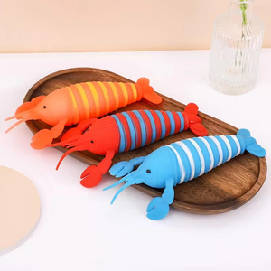 ของเล่นยางนิ่มรูปกุ้งก้ามกราม TPR สุดฮิต ของเล่นบีบระบายความเครียดรูปกุ้งก้ามกรามออสเตรเลียแบบใหม่ - Product Image 4