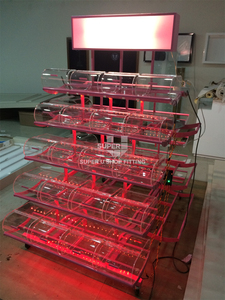 Mobiele Snoep Display Stand Pos Zoetwaren Suiker Rek Metalen Display Candy Winkelwagen Zoete Display Case Candy Rekken - Product Image 5