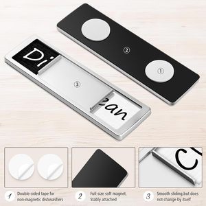 Bianco/nero solo indicatore lavastoviglie forte 3M adesivo Non graffio magnetico foglio di materiali permanente magnete pulito - Product Image 2