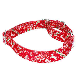 Custom Verstelbare Vakantie Hond Martingale Kraag Kerst Huisdier Halsband Feestelijke Hondenhalsband - Product Image 3
