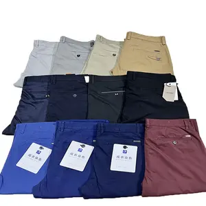 Gzy 2023 Custom Logo Golfbroek Heren Khaki Ademende Chino Broek Stretch Slim Fit Casual Broek Voor Heren