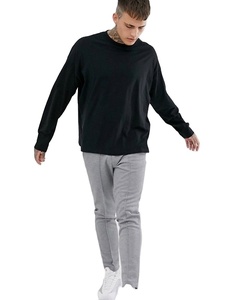 Latest Design Men's Dropped Shoulders Long Sleeve <b>Round</b> Neck T-Shirts - Product Image 1