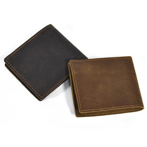 AndoBag Short <b>Wallet</b> for Men Women Genuine Cow Leather Coin Purse Retro Simple Portable Card Holder <b>Money</b> Clips 0005 - Product Image 2