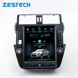 Zebech Audio Multimedia Mobil Android 10.0, 12.1 Inci Audio Otomatis Sentuhan Penuh untuk Sistem Multimedia Mobil Toyota Prado 2015