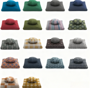 Set di Cuscini per Meditazione Yoga - Cuscino Zafu e Zabuton in Cotone, Lavabile, Rotondo e Quadrato - Product Image 1
