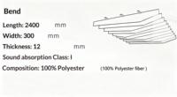 Panneaux de plafond acoustiques modernes en polyester ignifuge, insonorisation 29 dB, pour usage intérieur en salle de sport via grille de plafond - Prix de gros