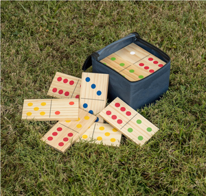 Juego de Dominó de Madera para Exteriores, Manualidades para Adultos y Niños, 28 Piezas de Dominó de Formato Grande para Fiestas de Cumpleaños, Vacaciones y Familia - Product Image 5