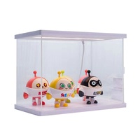 Vitrine en acrylique transparente pour blocs de construction LEGO, boîte de rangement anti-poussière pour jouets, boîte empilable, vitrine transparente pour modèles