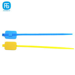 Venta caliente autoblocante RFID Zip Tie Tag 13,56 Mhz <span class=keywords><strong>URL</strong></span> Números de serie Texto Programable Código QR Impreso NFC Zip Tie Cable Tags - Product Image 5