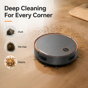 Strong Suction Robot Vacuum <b>Cleaner</b> Smart <b>Floor</b> Cleaning Robot with Anti-Drop Sensor Auto Recharge 90Min Runtime OEM ODM Factory - Product Image 4