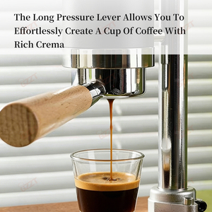 <span class=keywords><strong>Cafetera</strong></span> <span class=keywords><strong>Espresso</strong></span> Manual Retro de 51 mm, Sin Necesidad de Electricidad, Prensa Manual, <span class=keywords><strong>Cafetera</strong></span> Integrada con Cámara Interior de 85 ml para Preinfusión - Product Image 3