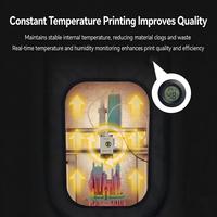 Enceinte externe à température constante avec hotte d'extraction pour impression 3D stable, compatible avec les imprimantes Bambu Lab séries P1, A1, X1 - Accessoires