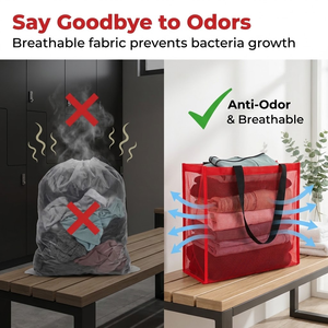 Le fabricant propose des sacs en maille de nylon écologiques et recyclables, des sacs fourre-tout portables colorés, impression de logo personnalisée, qualité cadeau. - Product Image 4
