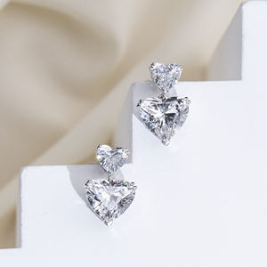 Pendientes de Diamantes de Oro Blanco de 18K MSE-859 de Messi Jewelry para Mujer - Product Image 6