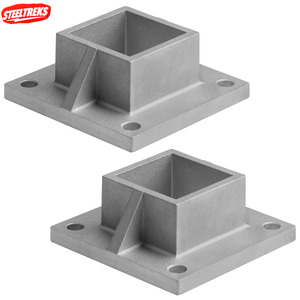 Outils de quincaillerie, nouveau support de planche pour poteau de clôture carré de 2,5 pouces et garde-corps de terrasse, aluminium robuste, noir ou autres outils - Product Image 6