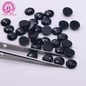 Yingma Giao hàng nhanh chóng tăng cắt đen Onyx 9mm Vòng cắt phẳng trở lại đá tự nhiên