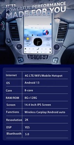 128G 14.4 pouces autoradio pour GMC Yukon Chevrolet Tahoe <span class=keywords><strong>Suburban</strong></span> 2014-2021 Android 13 multimédia GPS Navigation lecteur unité principale - Product Image 3