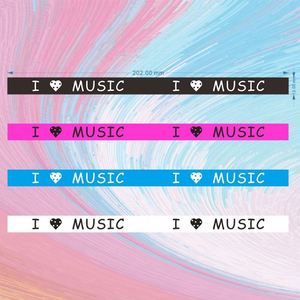 New Sports I <b>Love</b> Silicone Hip Hop Rock Music Party Rubber <b>Bracelet</b> Customizable Logo - Product Image 2