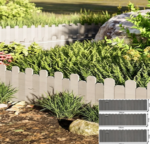 Clôture en <span class=keywords><strong>bois</strong></span> carbonisé anti-corrosion pour extérieur, bordure de jardin flexible, séparateur de parterres de fleurs, séparateur de pelouse, clôture en <span class=keywords><strong>bois</strong></span> pour verger - Product Image 6