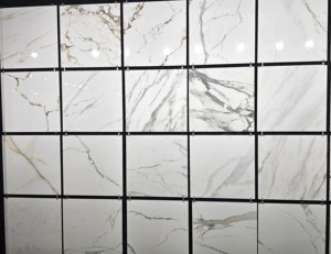 Hot Sale 600x600 Modern Design Carrara White Polished Glossy Glazed Porcelain Floor Tiles Standard White Marble Porcelain Tiles - Product Image 2