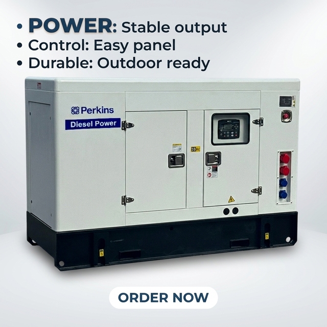 Silent 15kw 20kw 25kw 30kw 35kva Diesel Generator 3 Phase Low Noise Fuel Consumption Soundproof Home Backup Power Genset