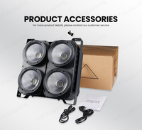 Projecteur LED COB 4 Yeux 4x100W 2-en-1/6-en-1 RGB UV pour Public, Éclairage de Scène LED pour Mariages, Projecteur PAR COB