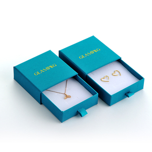 Caja de Regalo de Joyería con Cajón Deslizante y Logotipo Personalizado, con Inserto de Esponja para Collar, Anillo, Pendientes, Caja de Cartón - Product Image 4