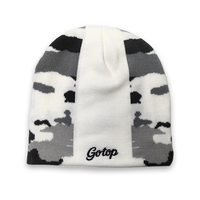 Bonnet d'hiver tricoté personnalisé avec logo brodé jacquard, unisexe, style casquette ajustée