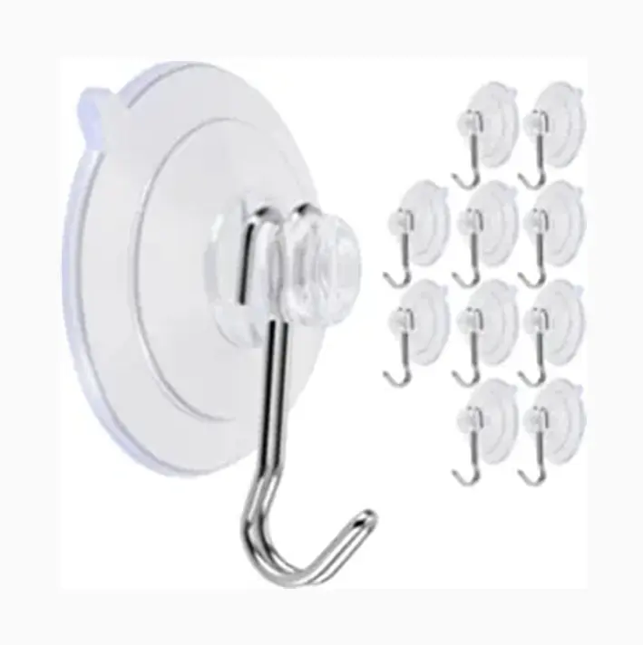 YDS Custom Suction Cup Hooks Thicken Transparent Reusable Suction Cups for Glass 45 MM PVC Suction Cups