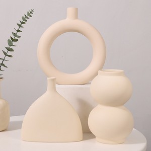 Ensemble de vases en céramique Mystic Arts, style rustique Wabi Sabi non verni, pour fleurs séchées, décoration intérieure. - Product Image 3