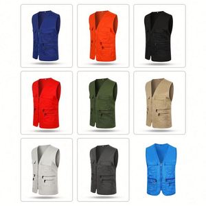 Chaleco de Trabajo de Seguridad LCC3322 de Alta Calidad, Transpirable, Ecológico, Unisex, con Múltiples Bolsillos, Personalizable para Publicidad, Ropa de Trabajo, Chaleco de Periodista - Product Image 6