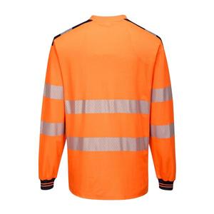 PORTWEST - T185ONR5XL PW3 T-shirt manches longues haute visibilité orange/bleu marine-EAN 5036108303724 HI-VIS WORKWEAR - Product Image 2