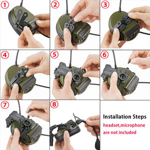Pour les supports de rail de casque <span class=keywords><strong>Comtac</strong></span> II III, rotation multi-angle adaptée aux pistes Ops Core ARC et Team Wendym-LOK - Product Image 5