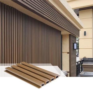 Revêtement mural extérieur décoratif en WPC, panneau mural extérieur en composite bois-plastique - Product Image 5