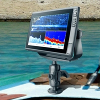 Base universelle de montage de bateau détecteurs de poissons echosonda support radar pour garmin varia humminbird helix 15 support de transducteur de sondeur