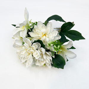 <span class=keywords><strong>Flores</strong></span> de Dalia Artificiales al por Mayor, <span class=keywords><strong>Flores</strong></span> de Seda de Alta Calidad para Decoración del Hogar, Ramos de Boda - Product Image 3