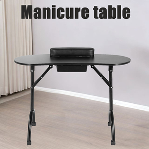 <span class=keywords><strong>Mesa</strong></span> de Manicura <span class=keywords><strong>Plegable</strong></span> Profesional de Alta Calidad con Aspiradora y 4 Ruedas Bloqueables para Técnicos de Spa - Product Image 5