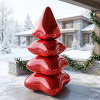 Grand modèle de Noël gonflable en PVC réfléchissant brillant pour la décoration